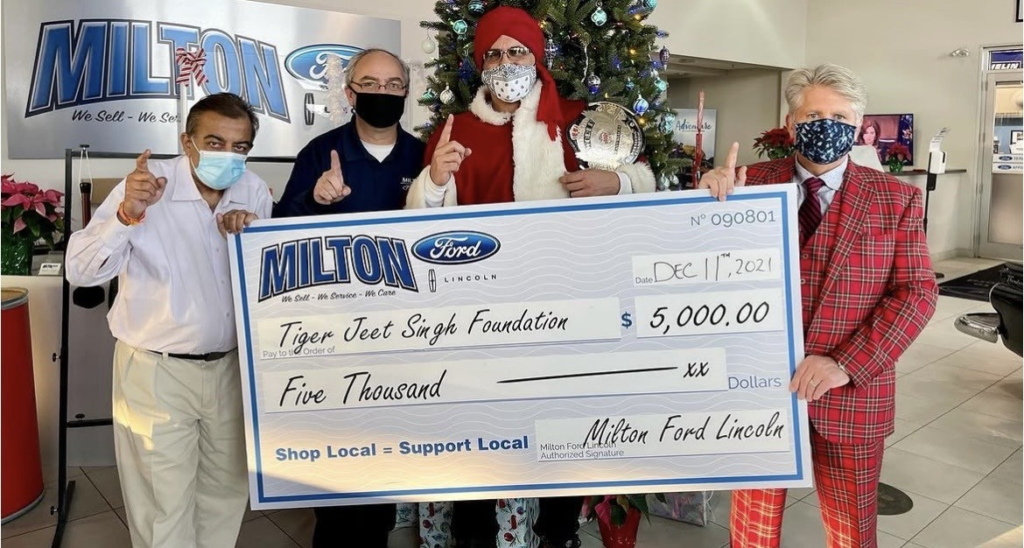 2021 Tiger Jeet Singh Foundation Donation
