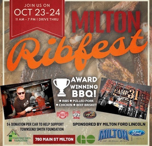 2021 Townsend Smith Hospice Foundation Donation - Milton Ribfest Sponsorship