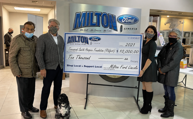 2021 Townsend Smith Hospice Foundation Donation - Milton Ribfest Sponsorship #2