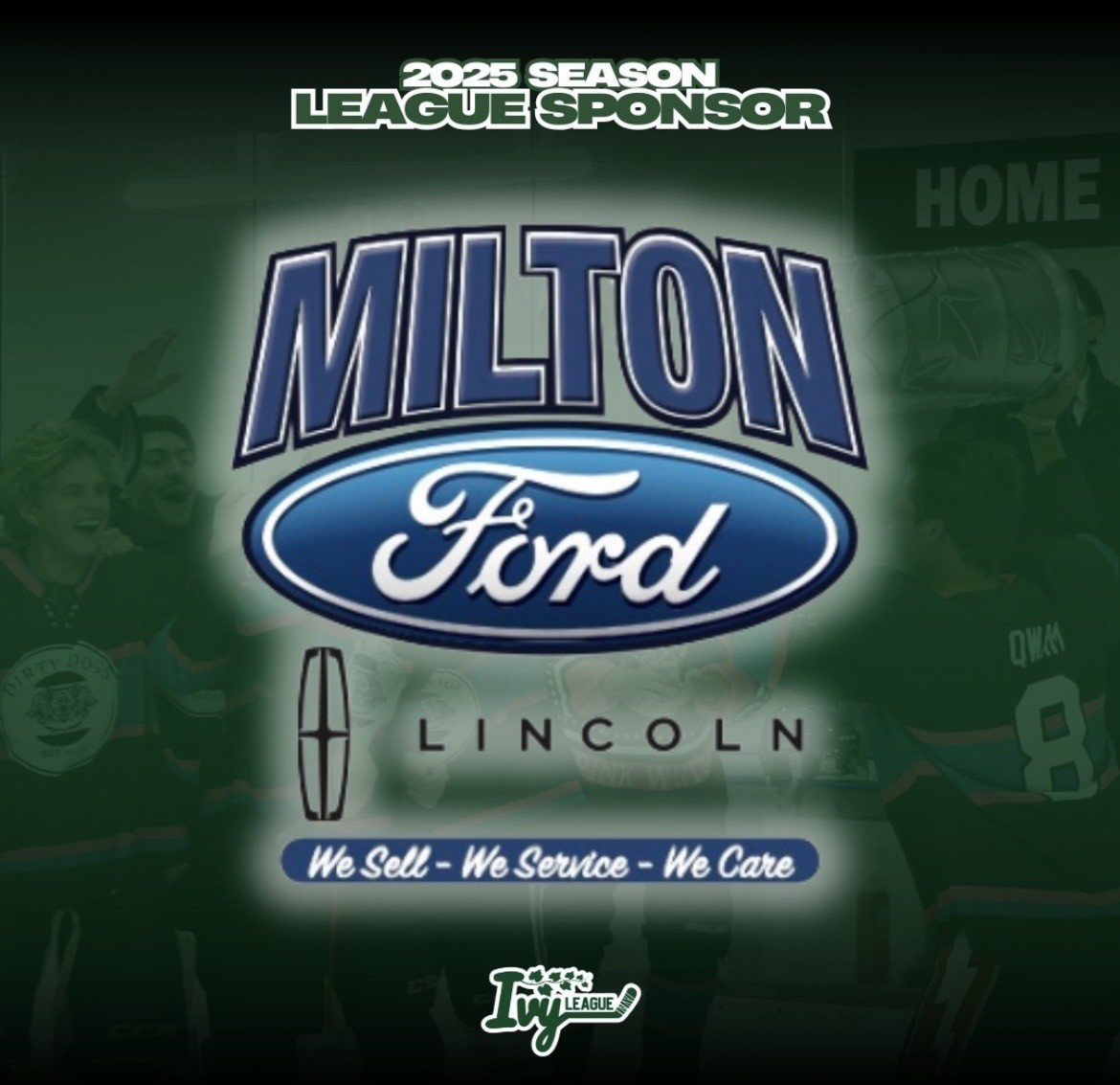 2025 Sponsor for the Milton Ivy League Hockey teams